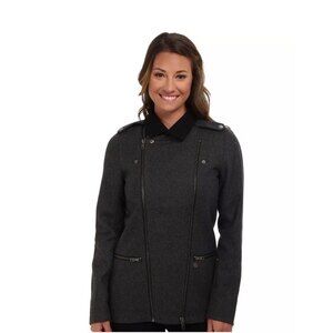 Vans‎ WOMEN'S BIKE Jacket BLACK GREY PARKA Coat size S